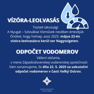 Vízóra-leolvasás Nagyszigeten 