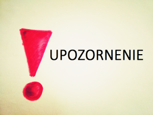 UPOZORNENIE! V dopravnom poriadku nášho mesta nastala ďalšia zmena 1